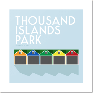 Thousand Islands Park House Boats Posters and Art